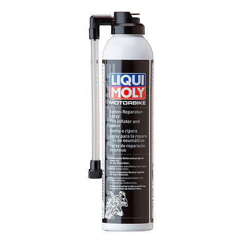 น้ำยาอุดรอยรั่วและเติมลมยางรถจักรยานยนต์ฉุกเฉินแบบพกพา Motorbike Tire Inflator and Sealer