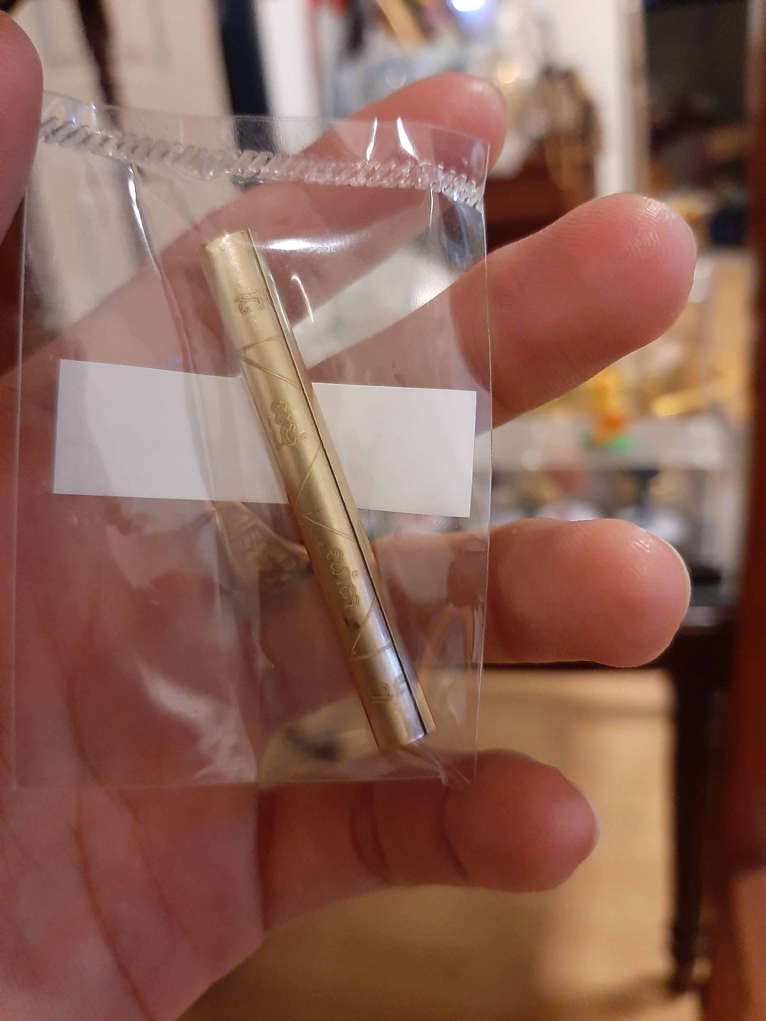 ตะกรุดคู่ชีวิต นรต. รุ่น 63 (ทองเหลือง) ดอกที่ 3 (1ใน500) พิธีนาราย์พลิกแผ่นดิน (ลพ.เล็กร่วมเสก) ๓๐ เม.ย.๖๓ วัดห้วยน้ำขาว