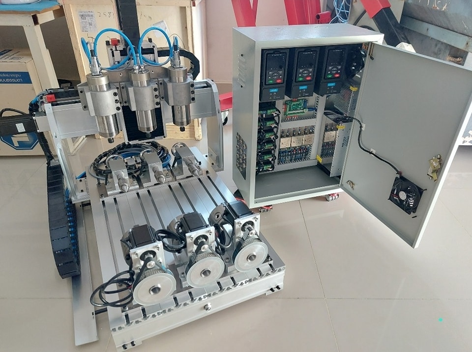 CNC4060 3Head 3Rotary