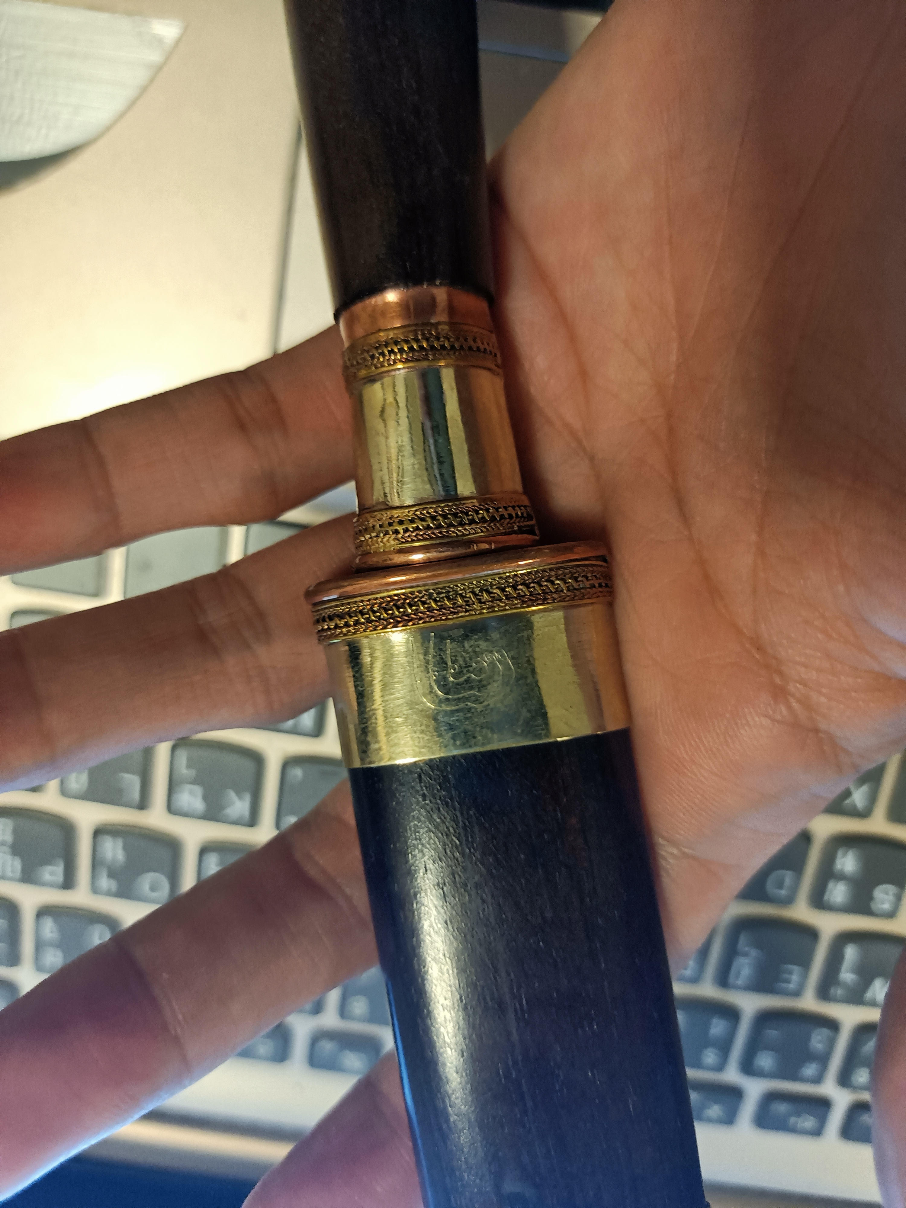 มีดดาบฟ้าฟื้น No.12 หลวงพ่อเล็กวัดท่าขนุนร่วมพุทธาภิเษก ปี 64