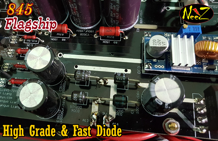 แอมป์หลอด 845 เรือธง ชุดหลอดUSA. Tube Amp+Bluetooth ผลิตโดยShuguang