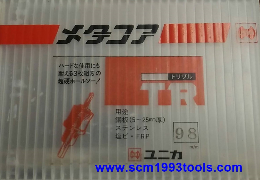 UNIKA ยูนิกะ โฮลซอเจาะลึก เจาะสแตนเลส TR type Hole Saw for Stainless,Plastic,Aluminum,PVC ญี่ปุ่น เจาะได้ลึก 25 มม.