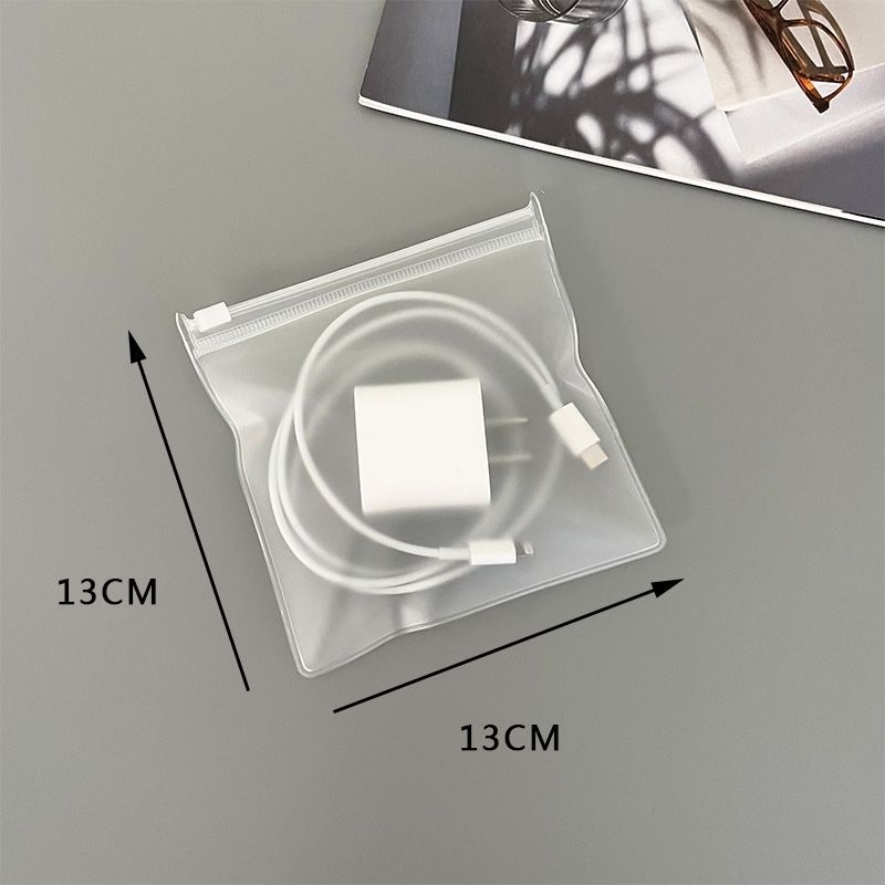 ถุงซิปพลาสติก EVA แบบขุ่น ถุงใส่เครื่องประดับ