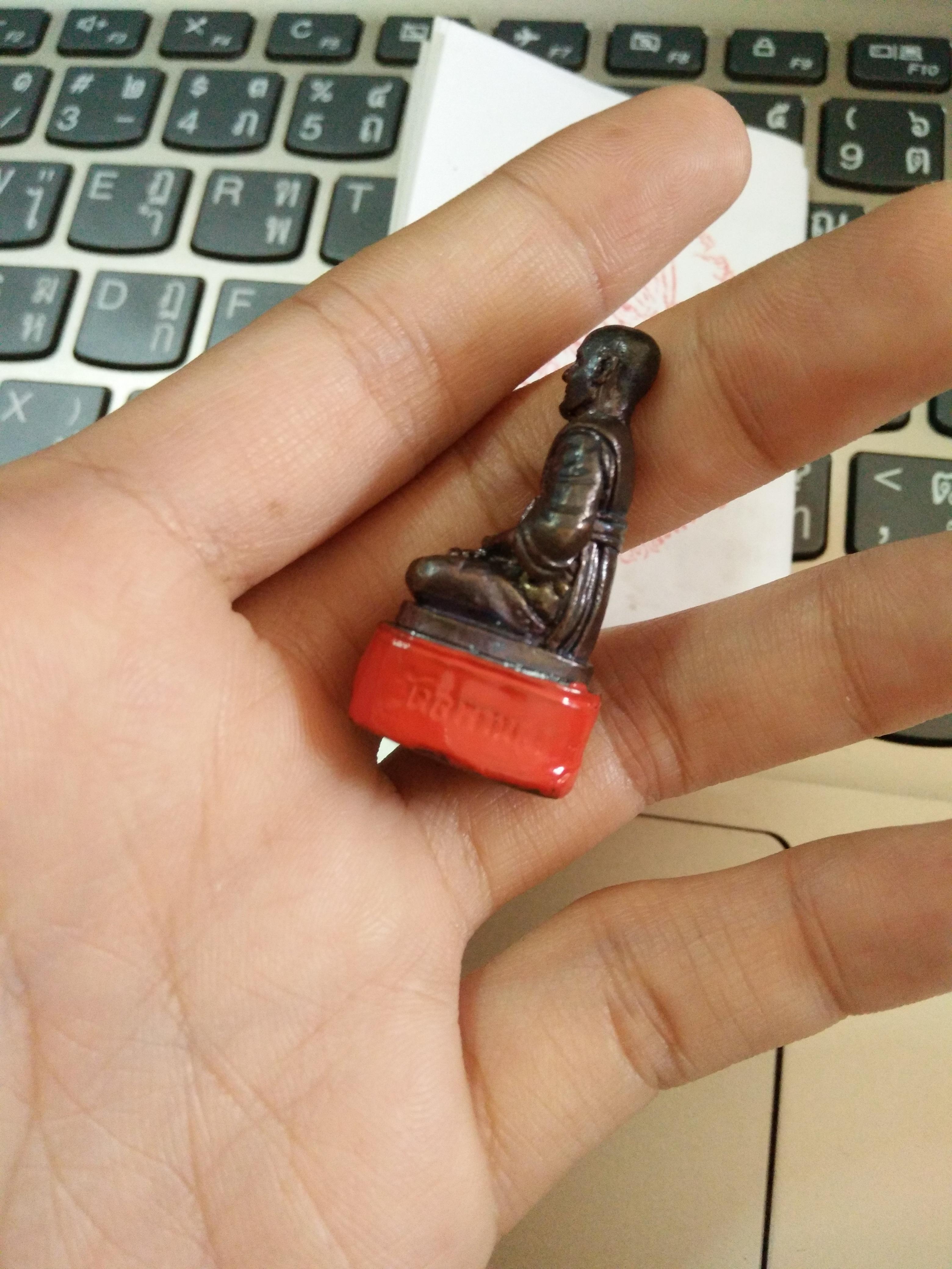 รูปหล่อลอยองค์ หลวงปู่เอี่ยม no.628 หลวงปู่วาส วัดสพานสูงเสก ปี 55