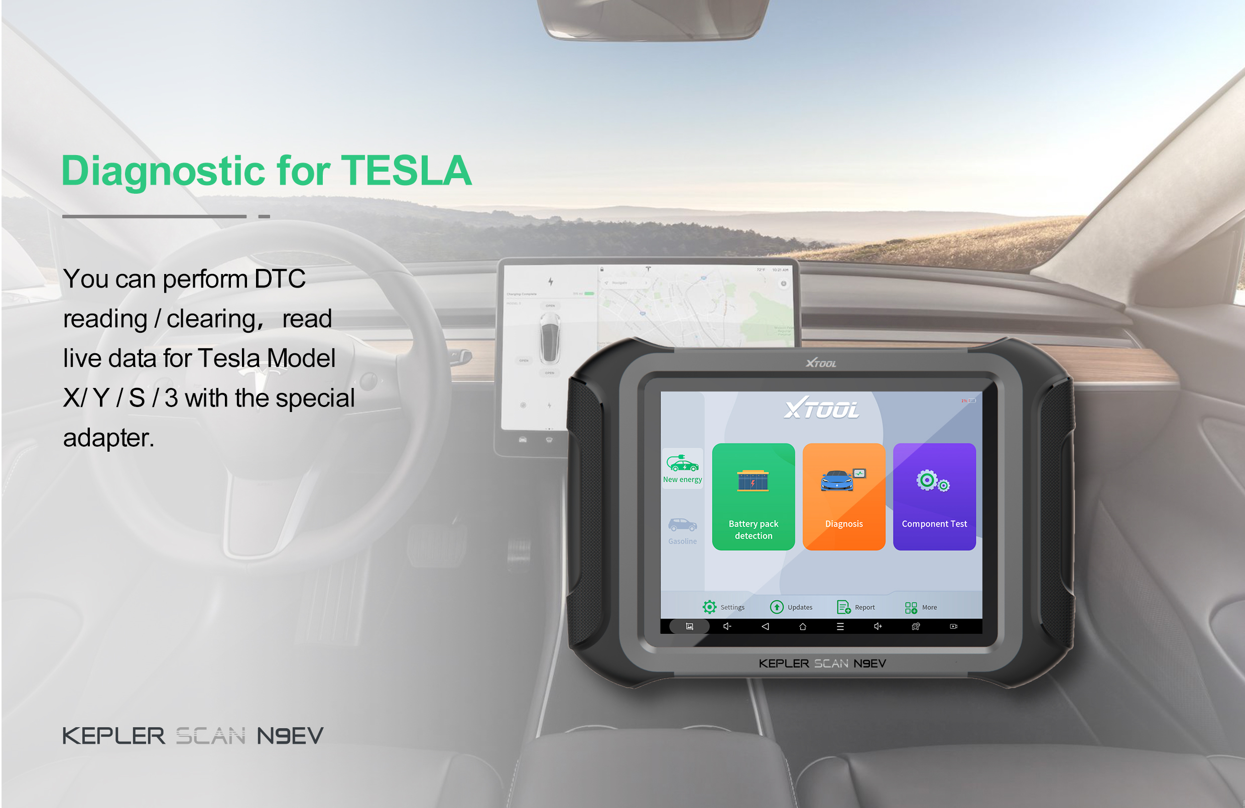 XTOOL N9EV เครื่องวินิจฉัยระบบรถยนต์ไฟฟ้าอัจฉริยะ (EV SMART DIAGNOSTIC SYSTEM)