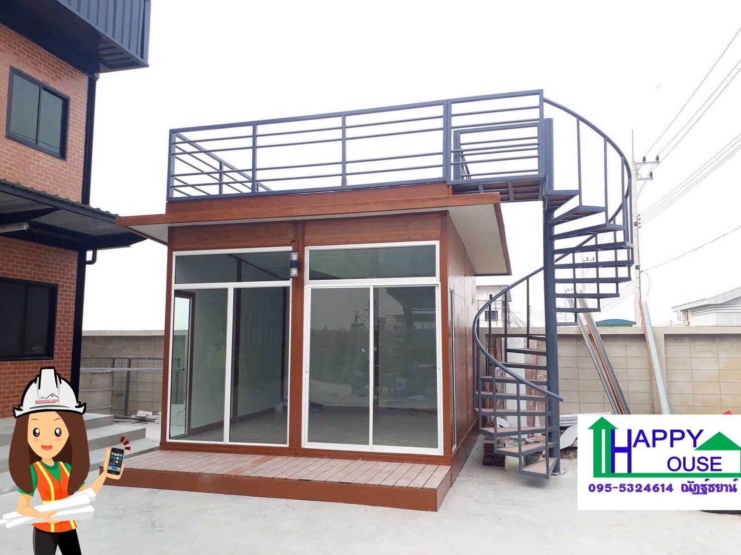 บ้านน็อคดาวน์ บ้านสำเร็จรูป สร้างออฟฟิศ ms-14