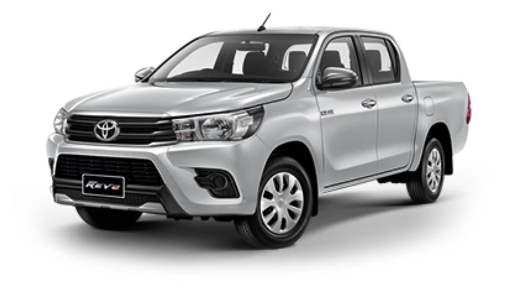 ครอบไฟหน้า โตโยต้า รีโว่ Toyota Revo รุ่นไม่ TOP สีเงิน ปี 2015-2018