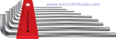 PB Swiss Tool พีบีสวิสทูล รุ่น PB211-H-10 ประแจหกเหลี่ยมแบบยาว 9 ตัวชุด Hex key L-wrench SET for hexagon socket screws