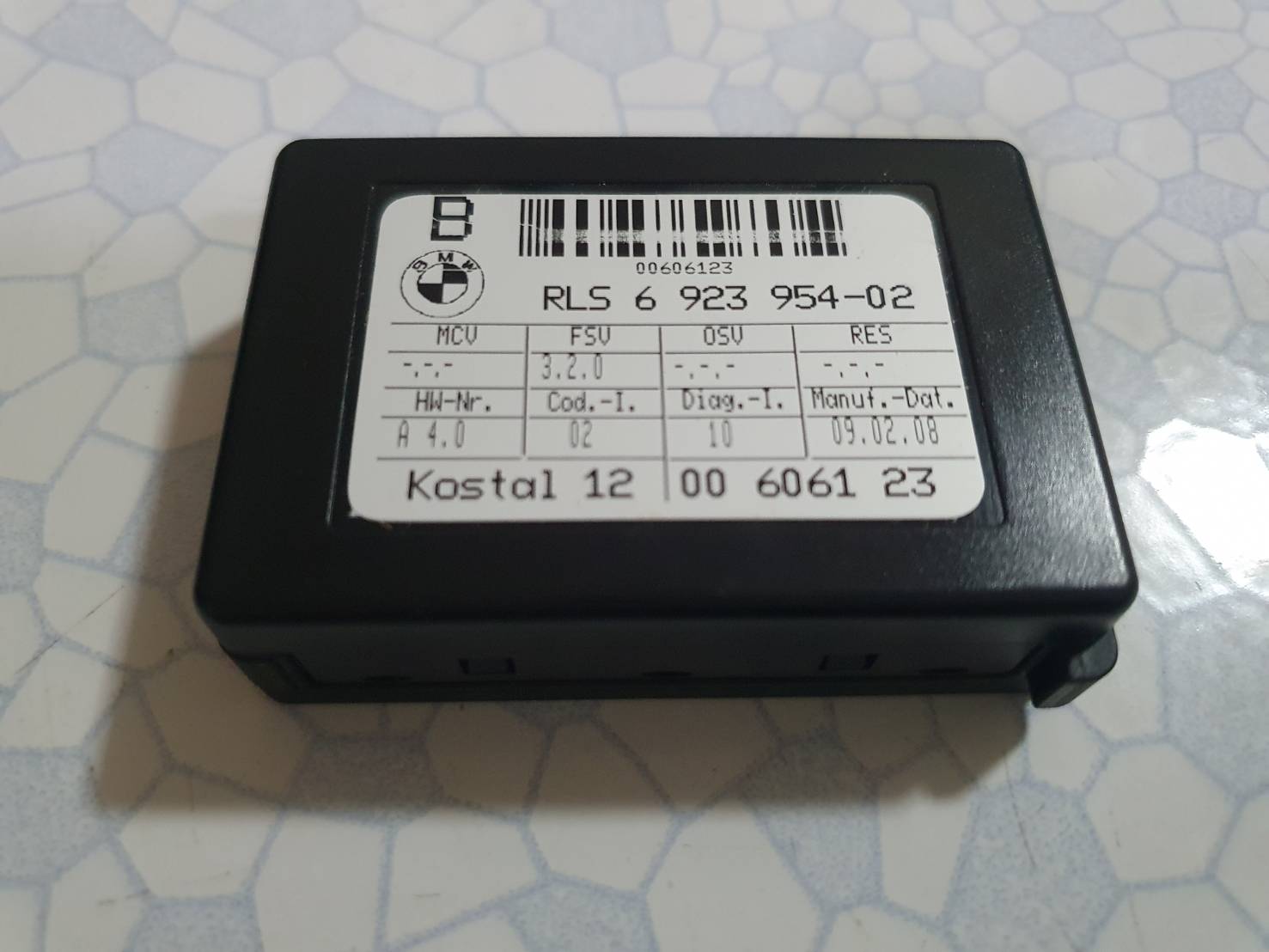 เซนเซอร์ปัดน้ำฝน BMW Windshield Rain And Light Sensor RLS 6 923 954-02 (1356923954) อะไหล่แท้