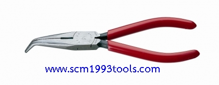 KEIBA คีมปากแหลม ปลายงอ ด้ามบาง 6.5 นิ้ว รุ่น ET-326B Long Nose Cutting Pliers (Bent Type)