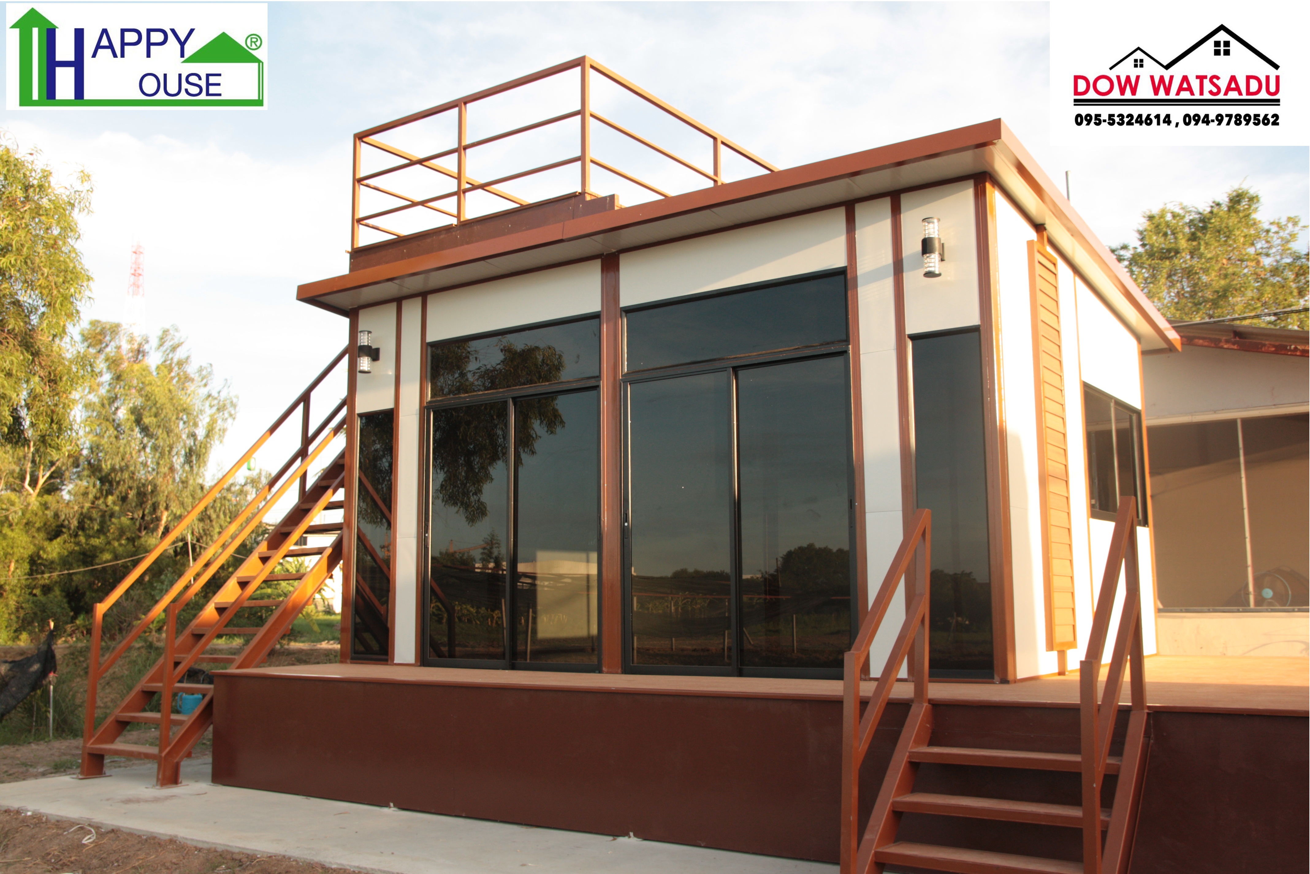 บ้านสำเร็จรูป บ้านน็อคดาวน์ สร้างออฟฟิศ happyhouse MS-07