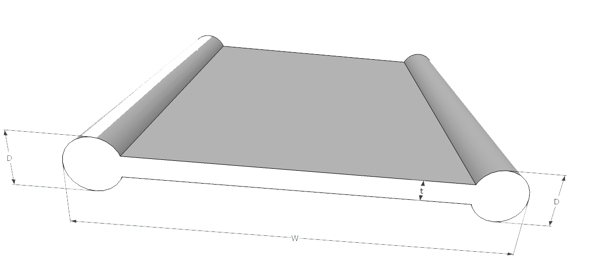 PVC วอเตอร์สต๊อป B6b 6 นิ้ว 2 ปุ่ม หนา 5 มม.(25 เมตร)