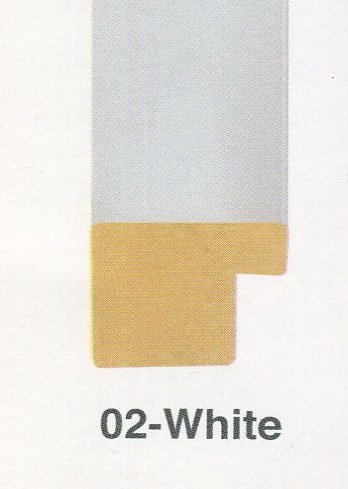กรอบแบบ 02 สีขาว