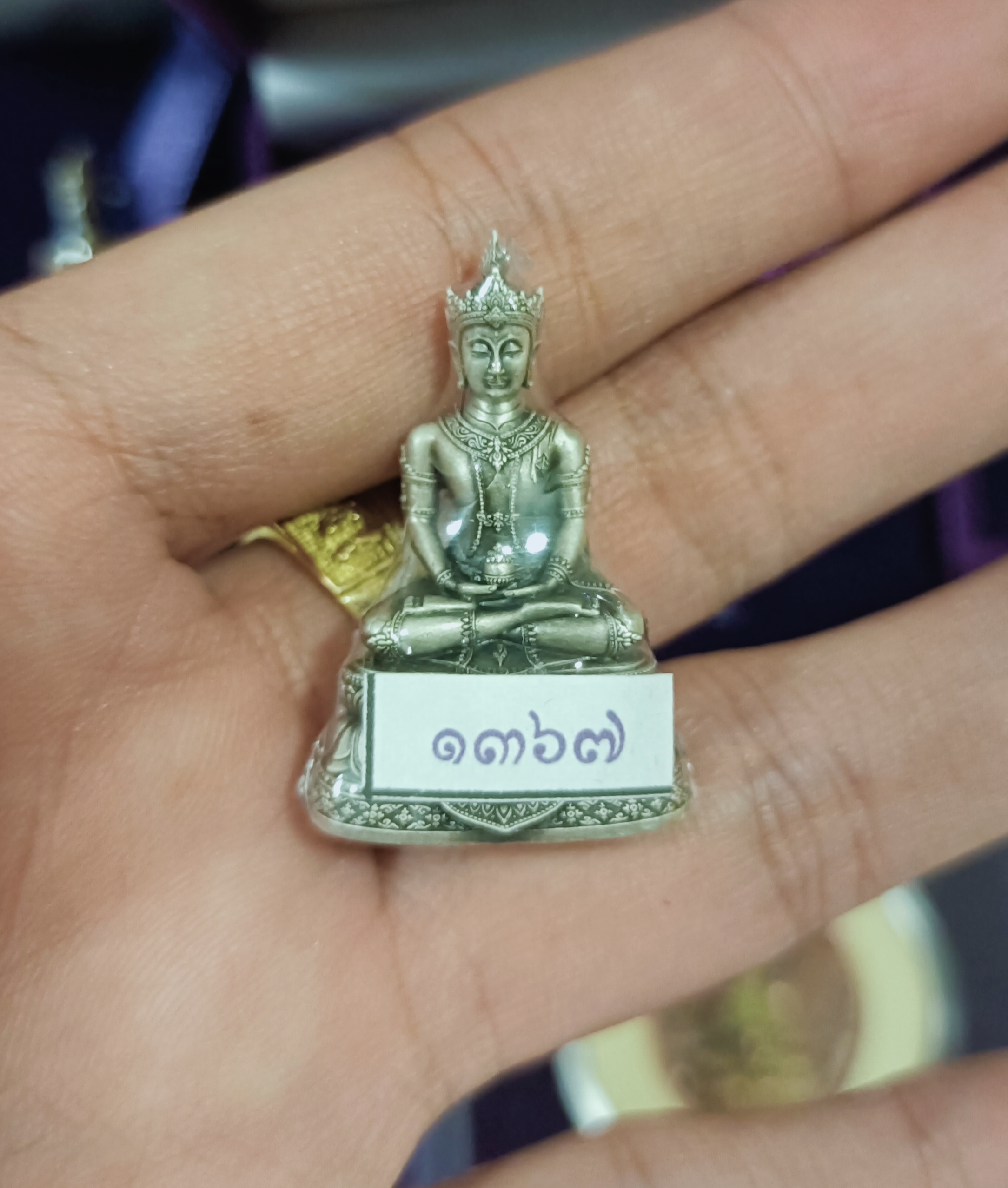 พระไภษัชยคุรุไวฑูรยประภาตถาคตพุทธเจ้า เนือเงิน ปี ๖๕ สมเด็จพระสังฆราชสกลมหาสังฆปริณายก