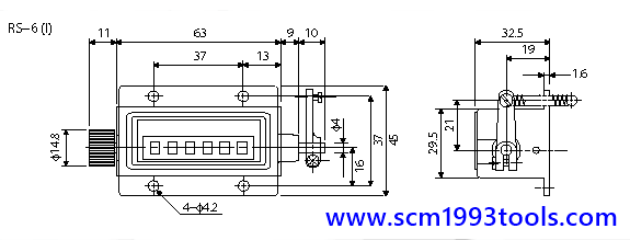 Togoshi โทโกชิ นับเลขกระตุก รุ่น RS-6 Rachet Counter ญี่ปุ่น คุณภาพดี