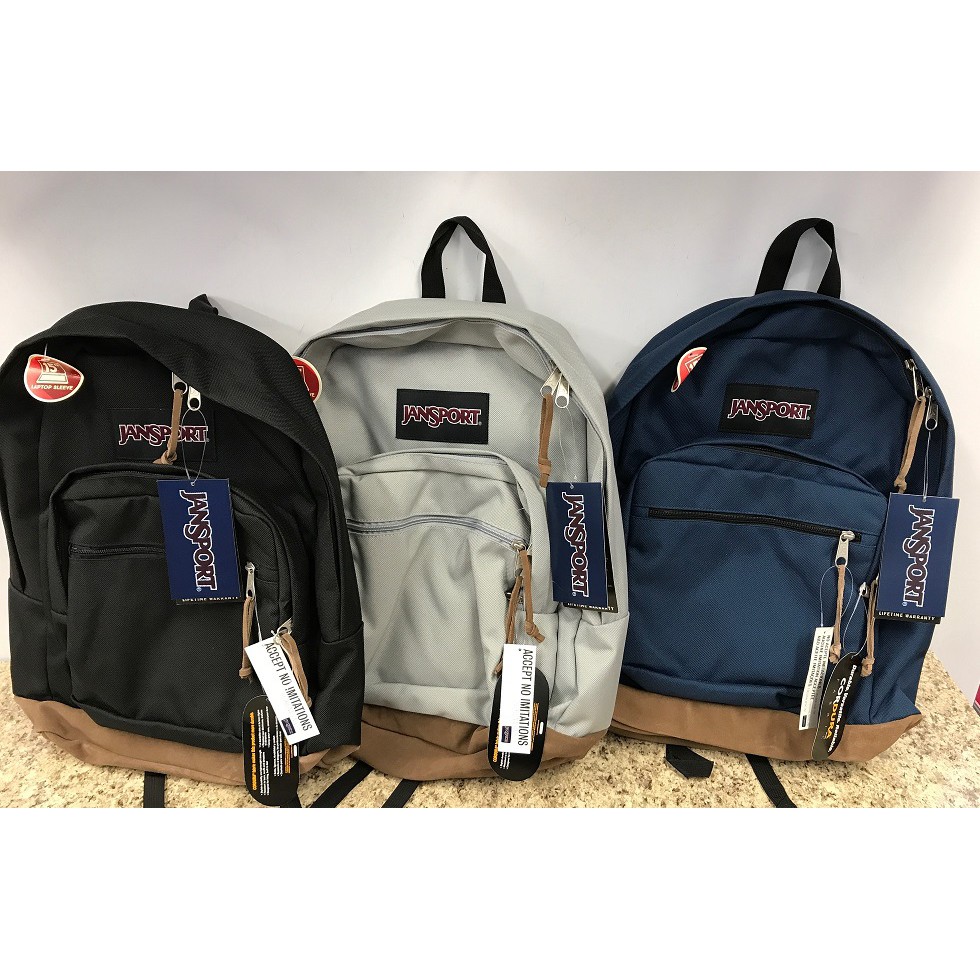 กระเป๋าเป้ Jansport Right Pack ใส่โน๊ตบุ๊ค 15 นิ้วได้ กระเป๋าเป้รุ่นยอดนิยม กระเป๋าโน๊ตบุ๊ค ของใหม่ ของแท้ พร้อมส่ง