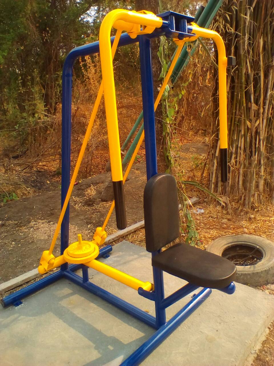 รหัส SM ผลงานติดตั้ง (สระบุรี) เครื่องออกกำลังกายกลางแจ้ง