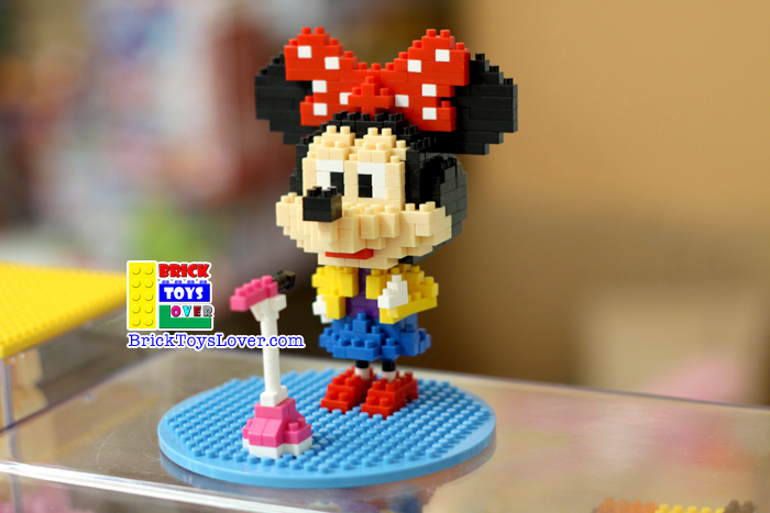 ตัวต่อจิ๋ว Minnie Mouse ขนาดใหญ่ size L ของเล่น ตัวต่อ เลโก้จีน ราคาถูก เชียงใหม่ www.bricktoyslover.com