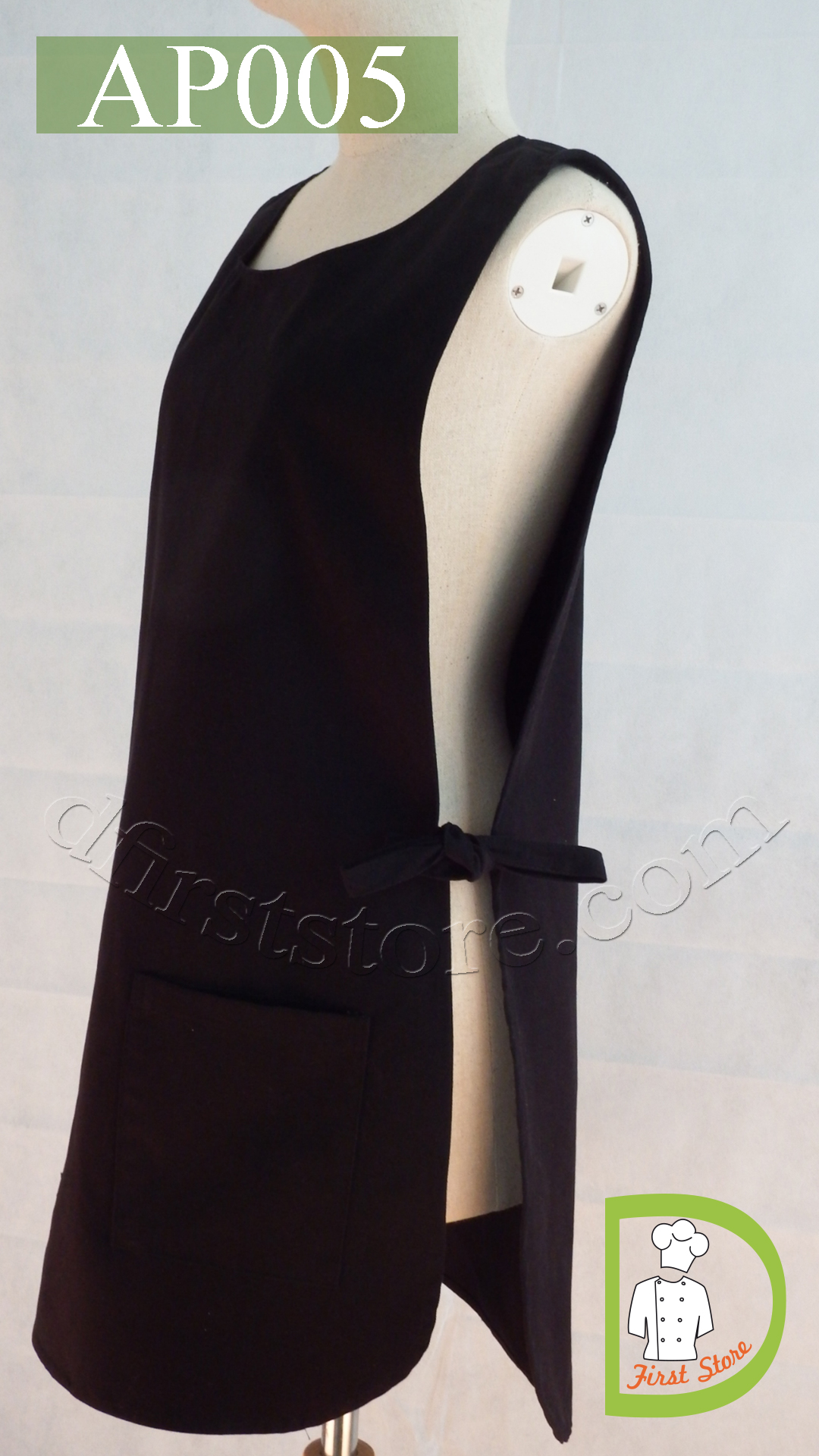 AP005 Full Body Covered Apron ผ้ากันเปื้อน แบบเอี๊ยม คลุมด้านหน้าและหลัง