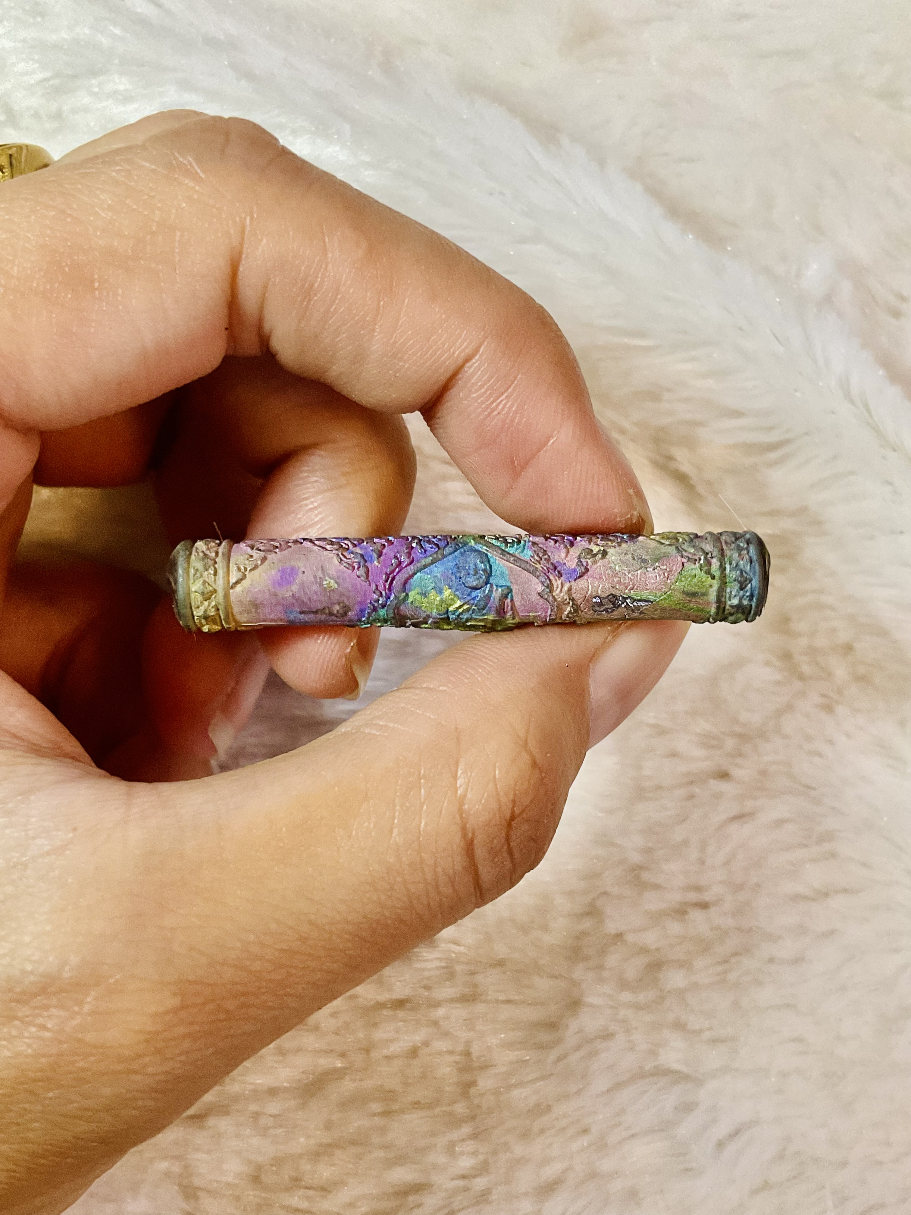 ตะกรุดหนุนอำนาจ วาสนา บารมี เนื้อรวมแร่ จารยันต์ อุดเกศา จีวร ลพ.หนุน ปี 68 ดอกที่ 2