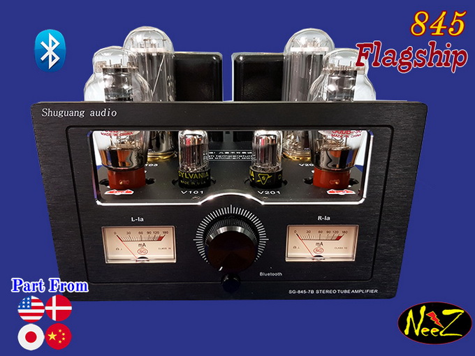 แอมป์หลอด 845 เรือธง ชุดหลอดUSA. Tube Amp+Bluetooth ผลิตโดยShuguang