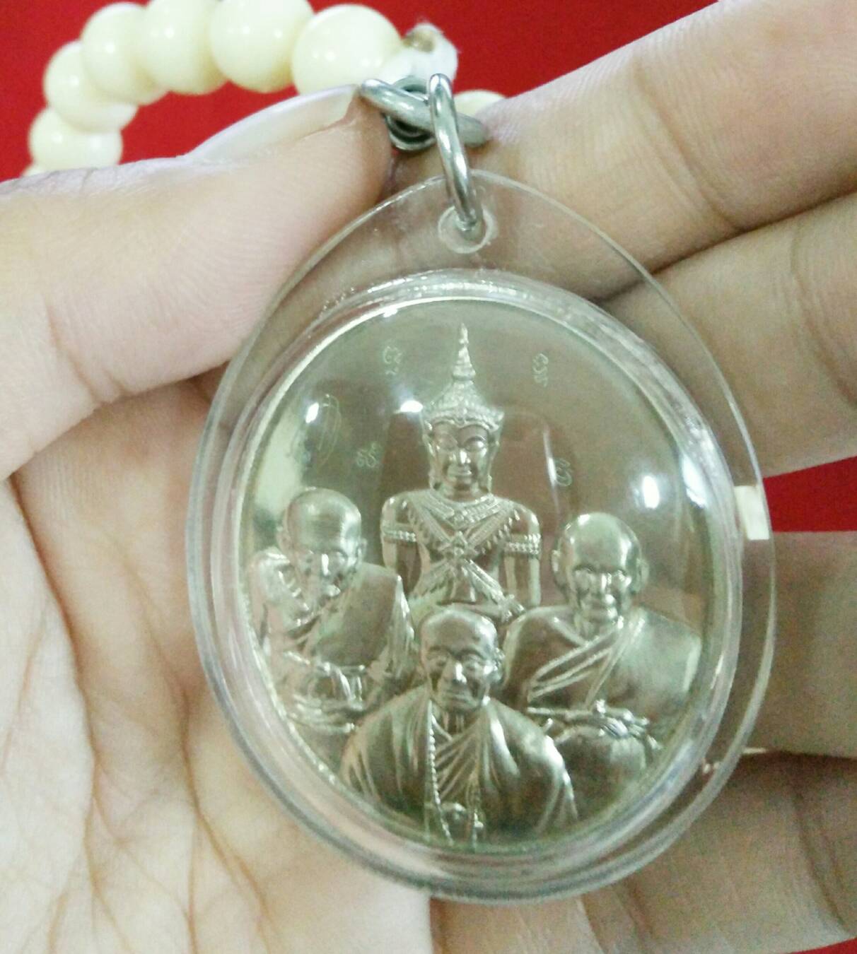 เหรียญรวมกำลังจักรพรรดิปราบไตรภพ (เนื้ออัลปาก้า) หลวงตาม้า วัดถ้ำเมืองนะ