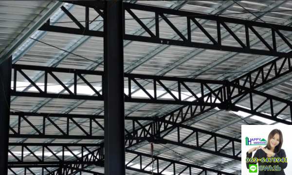รับสร้างโกดังโรงอาหาร ขนาด15x25.90x6 เมตร