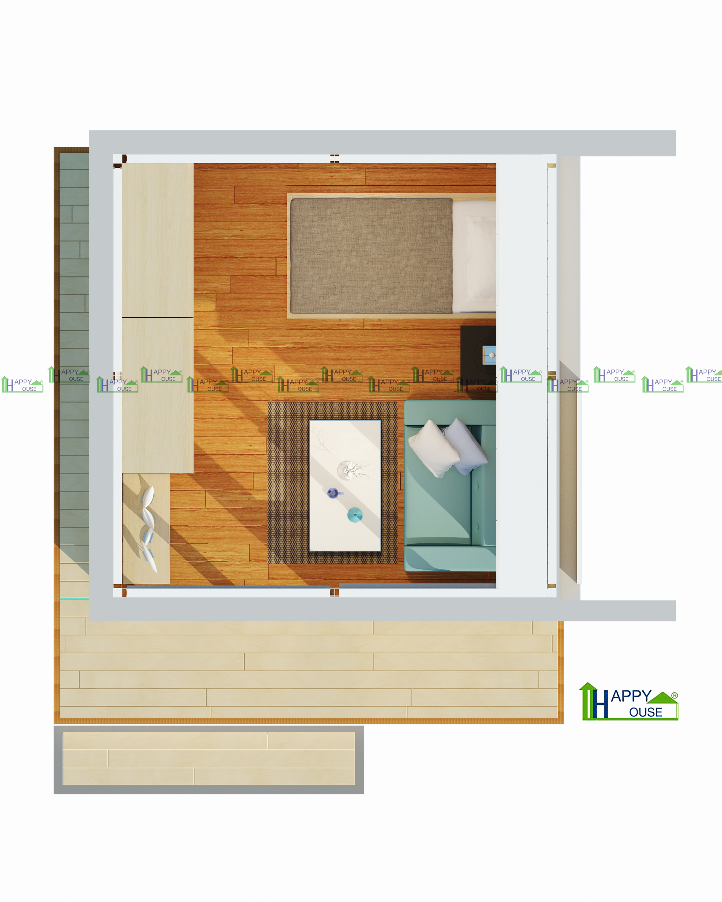 บ้านน็อคดาวน์ บ้านสำเร็จรูป สร้างออฟฟิศ ms-03