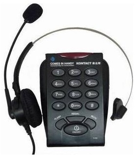 โทรศัพท์ + ชุดหูฟัง Call Center Headset รุ่น T-760