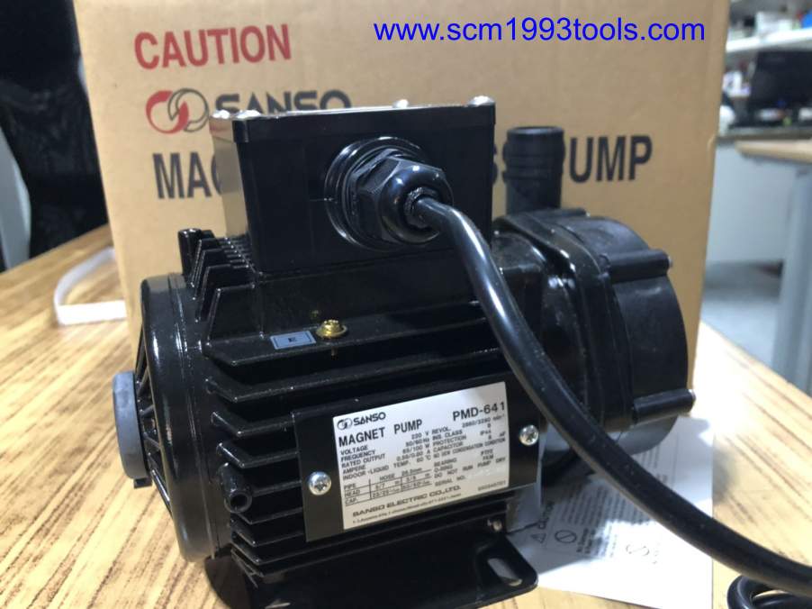SANSO รุ่น PMD-641 ปั๊มน้ำยาเคมี ใบพัดแม่เหล็ก MAGNET DRIVE SEALLESS PUMP