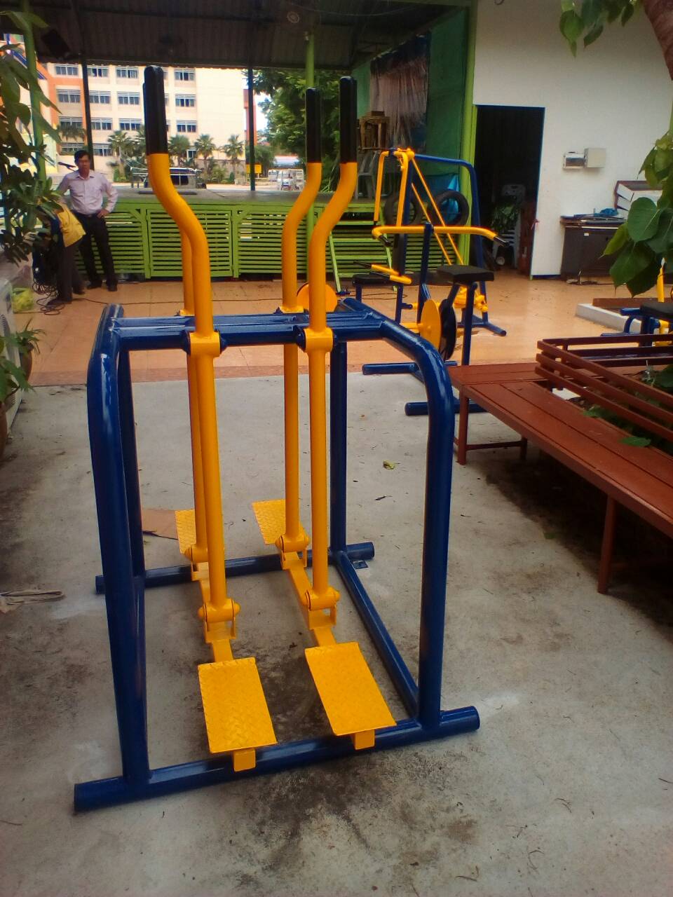 รหัส SM ผลงานติดตั้ง (โรงเรียนสตรีนนทบุรี) เครื่องออกกำลังกายกลางแจ้ง