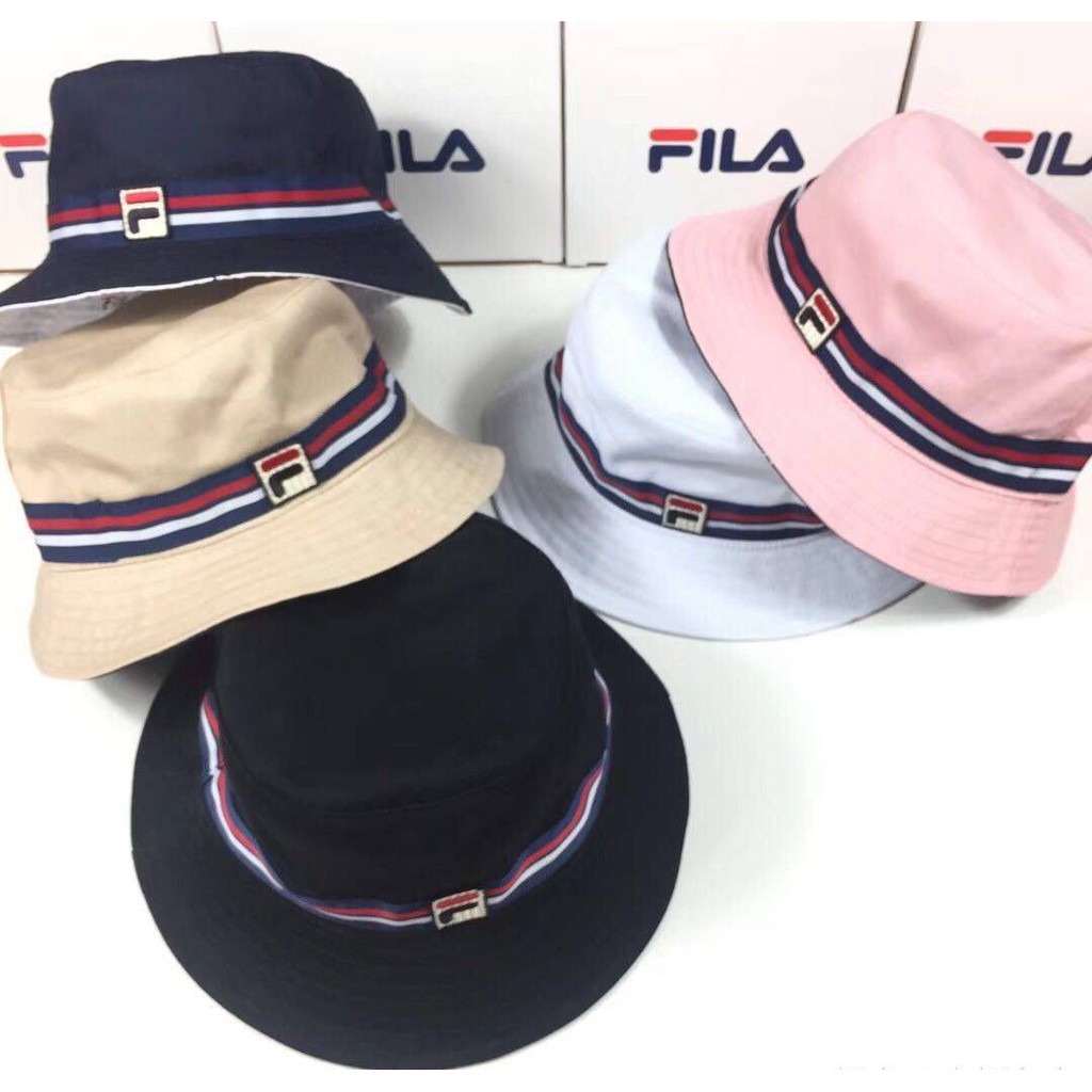 หมวกบักเก็ต Fila Reversible Bucket Hat ของแท้ พร้อมส่ง มาพร้อมป้าย Tag หมวก Bucket ของแท้ แน่นอน 100 %