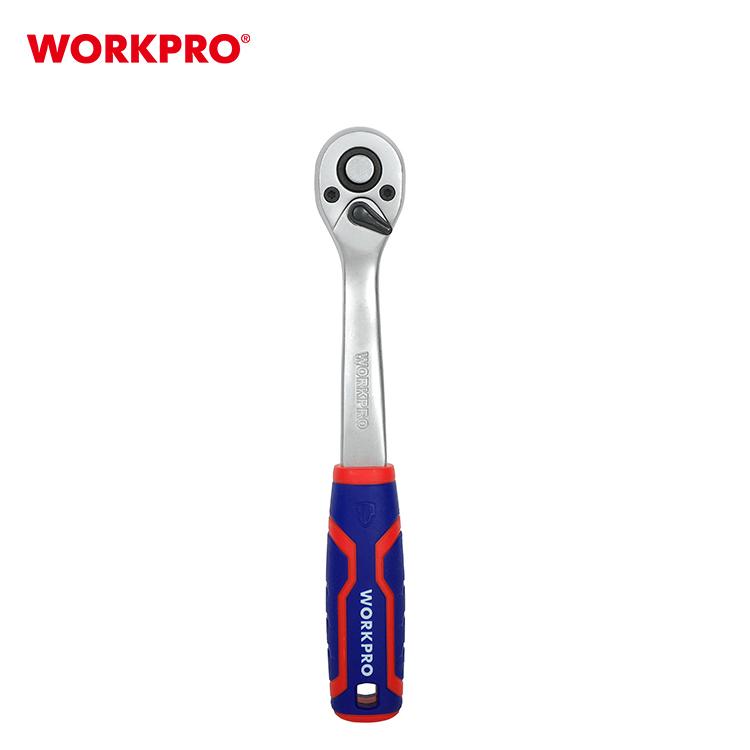 WORKPRO ด้ามฟรี ด้ามก๊อกแก๊ก หุ้มยาง (QUICK- RELEASE) ขนาด 3/8" 72 ฟัน (WP271011)