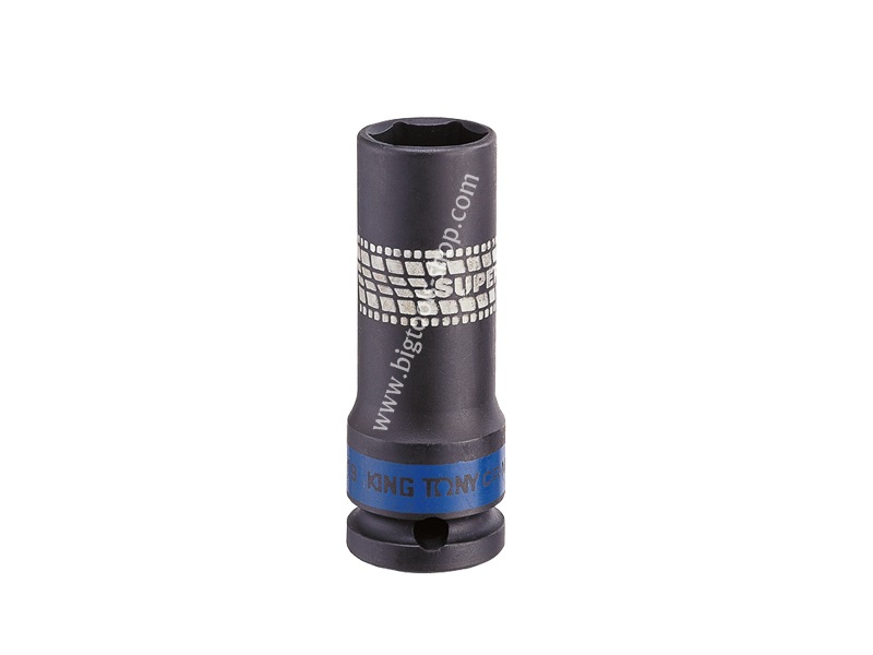 คิง โทนี่ : 1/2" ลูกบล็อกลมยาว (6 เหลี่ยม) รุ่นขอบบาง King Tony : 1/2"Drive Impact Extra Thin Wall Socket