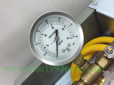 Kyowa เคียววา รุ่น T-50K-P ปั๊มเทสท่อมือโยก เครื่องตรวจสอบรอยรั่วท่อน้ำ Hydraulic Pressure Test Pump ญี่ปุ่น