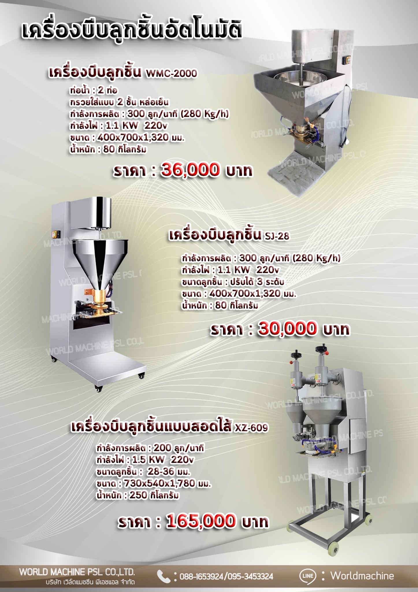เครื่องทำลูกชิ้น เครื่องบีบลูกชิ้น เครื่องปั้นลูกชิ้น อัตโนมัติ