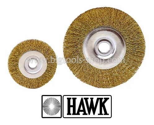 HAWK : แปรงลวดกลม บาง สีทอง