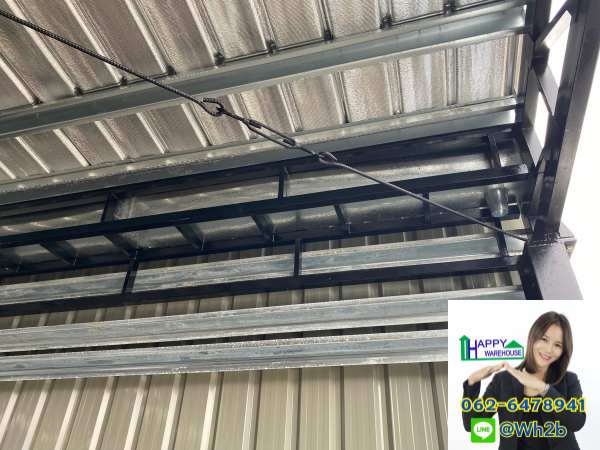 โกดังสำเร็จรูป บางกระสอ ขนาด8.00x14.00x6.00เมตร