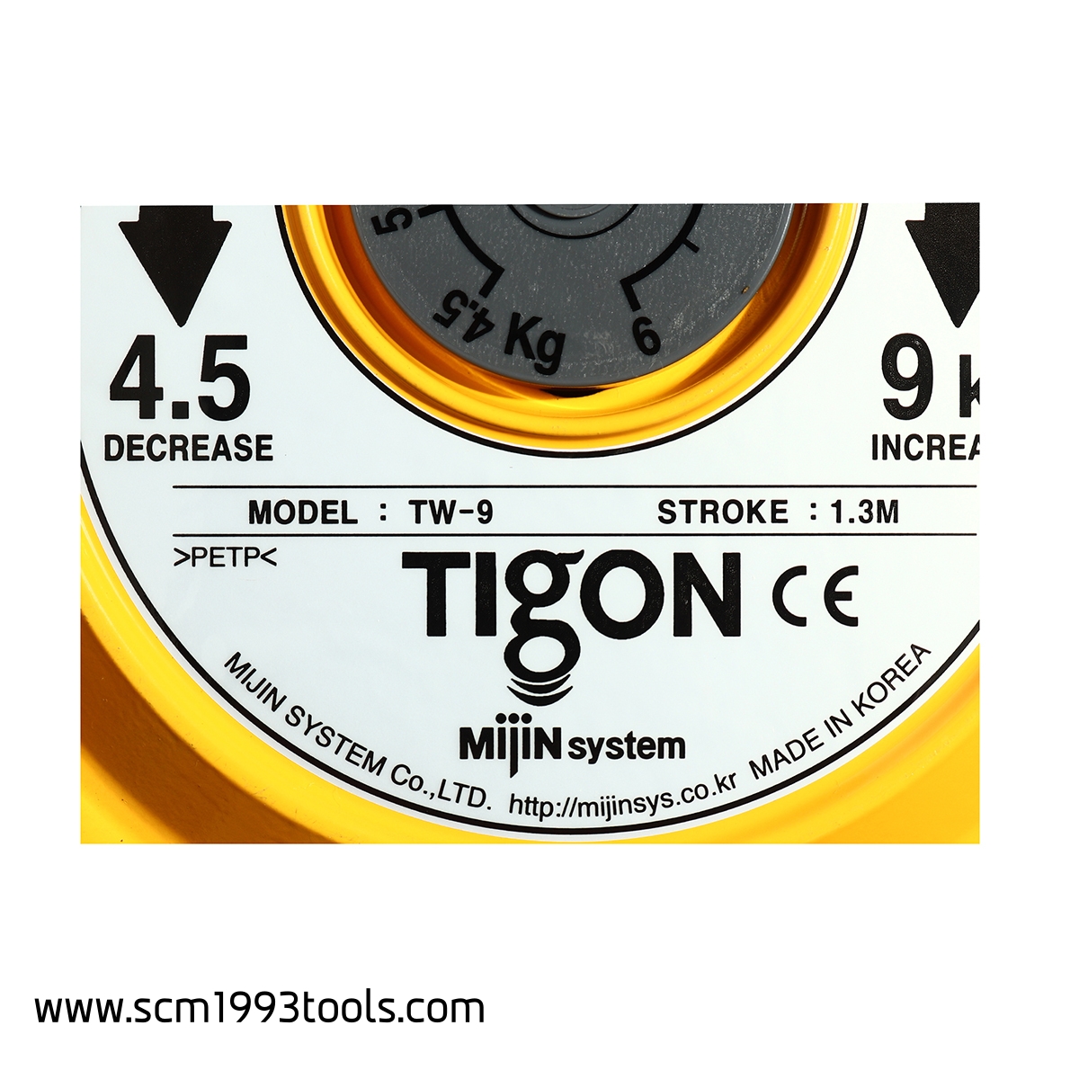 Tigon ไทกอน รุ่น TW-9 สปริงบาลานเซอร์ รอกสปริง 4.5-9.0 kg. Spring Balancer