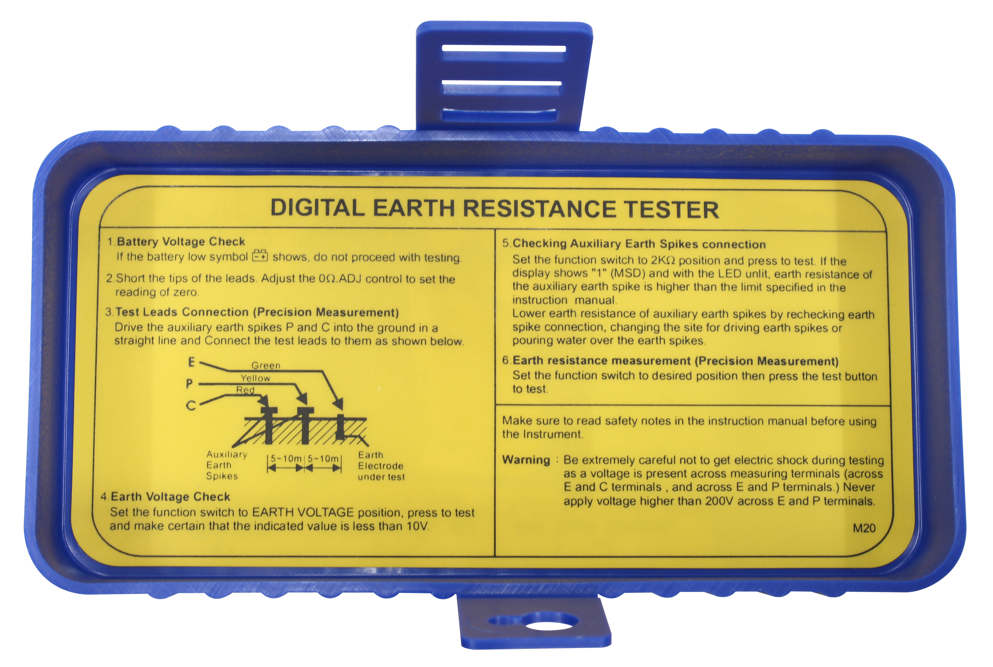 เครื่องทดสอบความต้านทานดิน (Digital Earth Testers)แบรนด์ KEPLER รุ่น K1120 ER