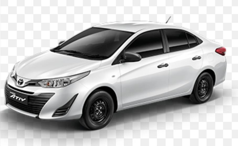 คิ้วกันสาด โตโยต้า ยาริส เอทีฟ 4 ประตู Toyota Yaris ATIV 4 Doors ปี 2017-2018(ใช้เทป 3M)