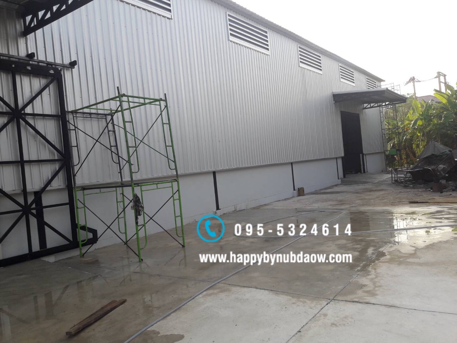 รับสร้างโกดังสำเร็จรูป อ้อมใหญ่ นครปฐม 24x42x7.20 เมตร