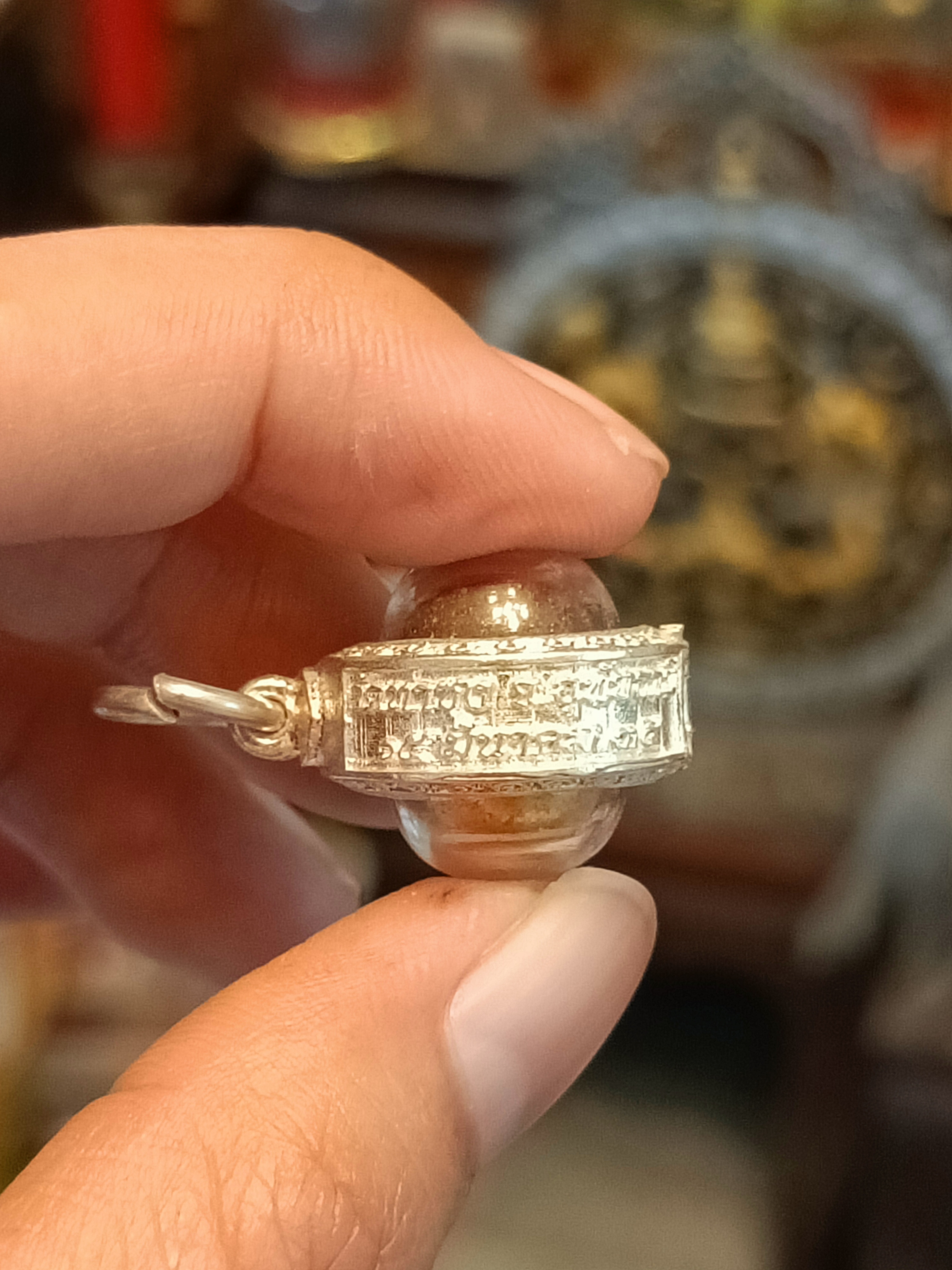 ลูกอมสมเด็จองค์ปฐม วัดท่าซุง พร้อมเลี่ยมเดิมจากวัด ปี 65