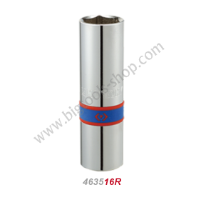 คิง โทนี่ : ลูกบล็อคหัวเทียน แกนยาง รู 1/2" King Tony : 1/2"DR. 6PT Spark Plug Socket (4635M)