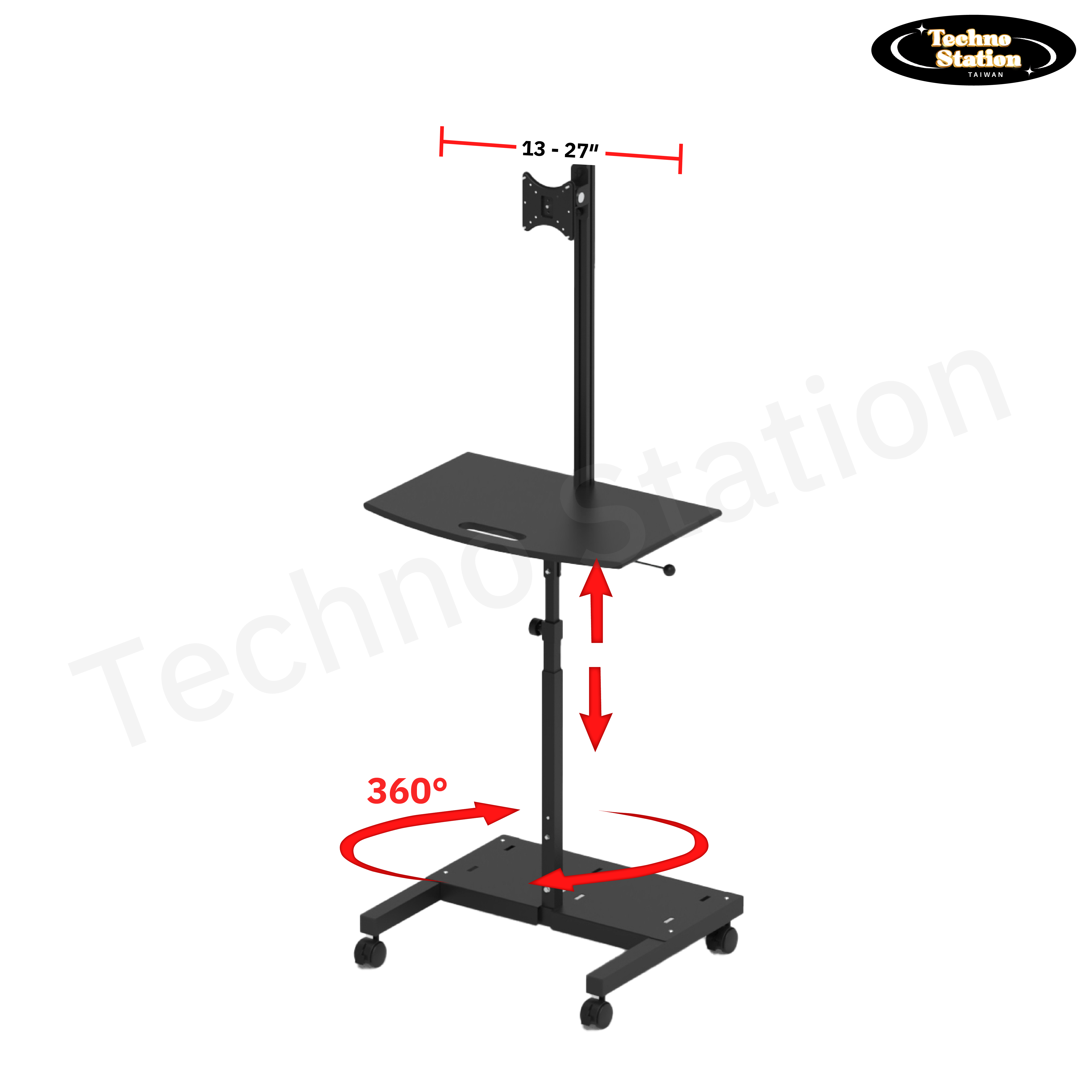 โต๊ะวางคอมพิวเตอร์แบบยืน รุ่น TECHNO1001