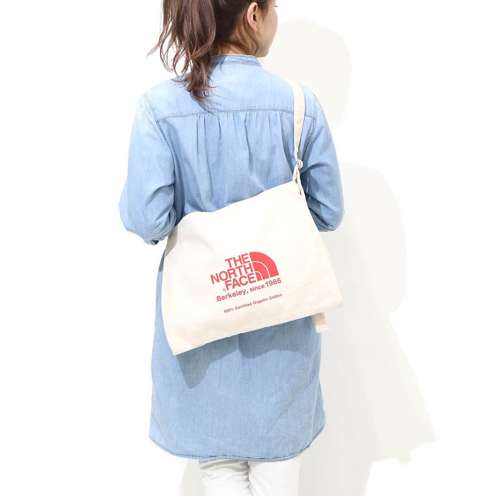 กระเป๋าผ้าสะพายข้าง The North Face - Organic Cotton Musette Bag รุ่นพิเศษจากญี่ปุ่น ของใหม่ ของแท้ พร้อมส่ง