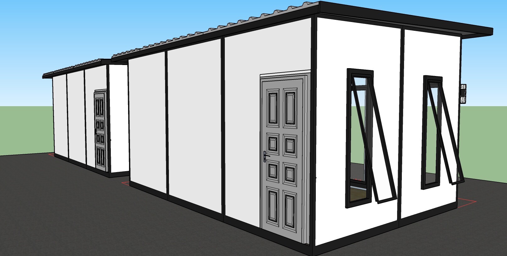 บ้านสำเร็จรูป บ้านน็อคดาวน์ สร้างออฟฟิศ happyhouse ND-09