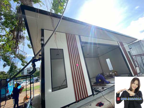 ออฟฟิศสำเร็จรูป บ้านสำเร็จรูป สมุทรปราการ ขนาด4.00x8.00 เมตร