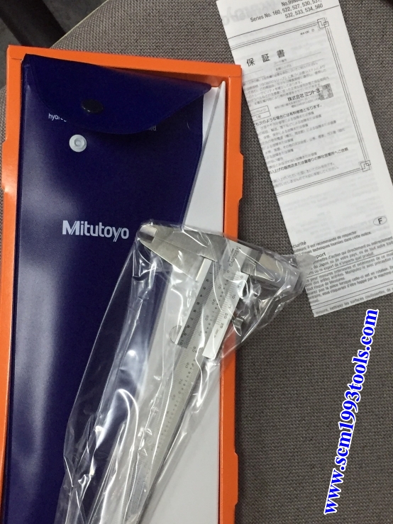 MITUTOYO มิตูโตโย 530-118 เวอเนียร์คาลิปเปอร์ 8 นิ้ว 0.02 มม. (1/1000 นิ้ว) ญี่ปุ่น คุณภาพดี vernier caliper