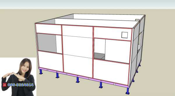 บ้านสำเร็จรูปขนาด 5.20x4.20 เมตร